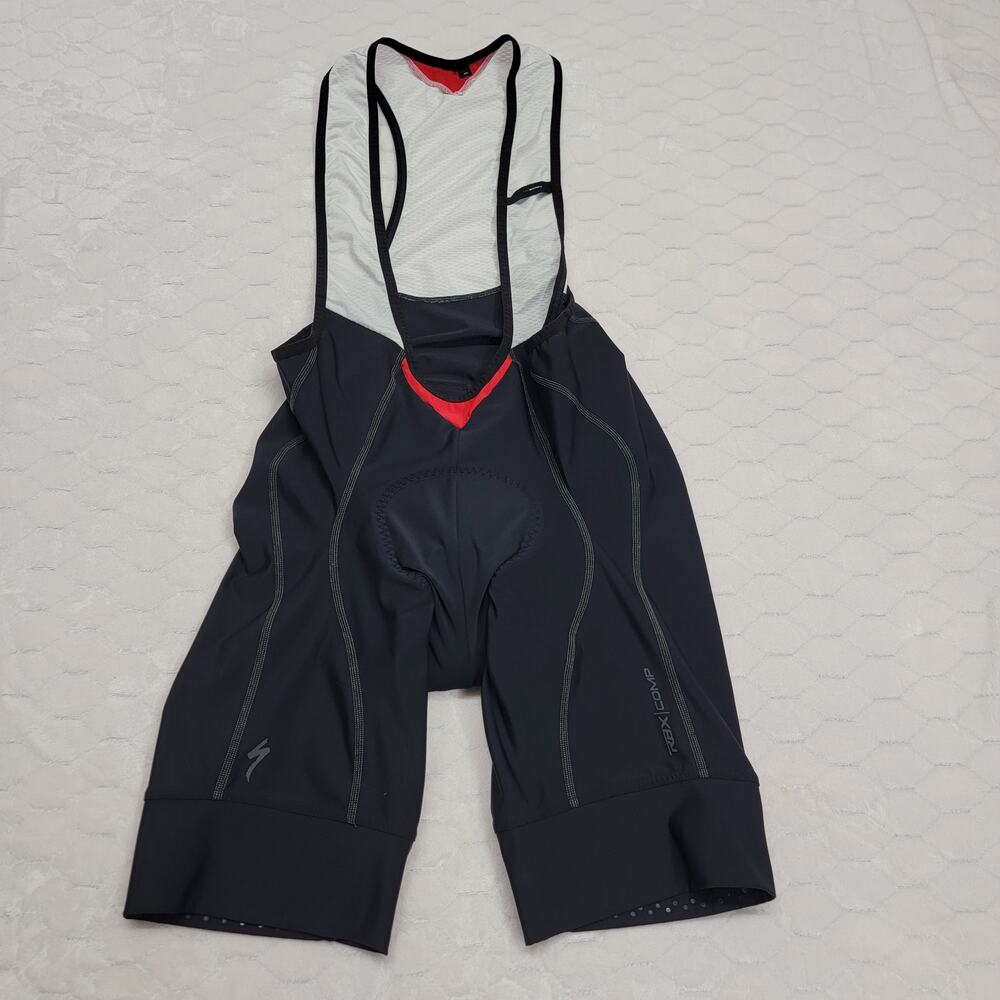 RBX Comp Bib Shorts Mens XL Black Padded Cycling Road Bike 3D Chamois